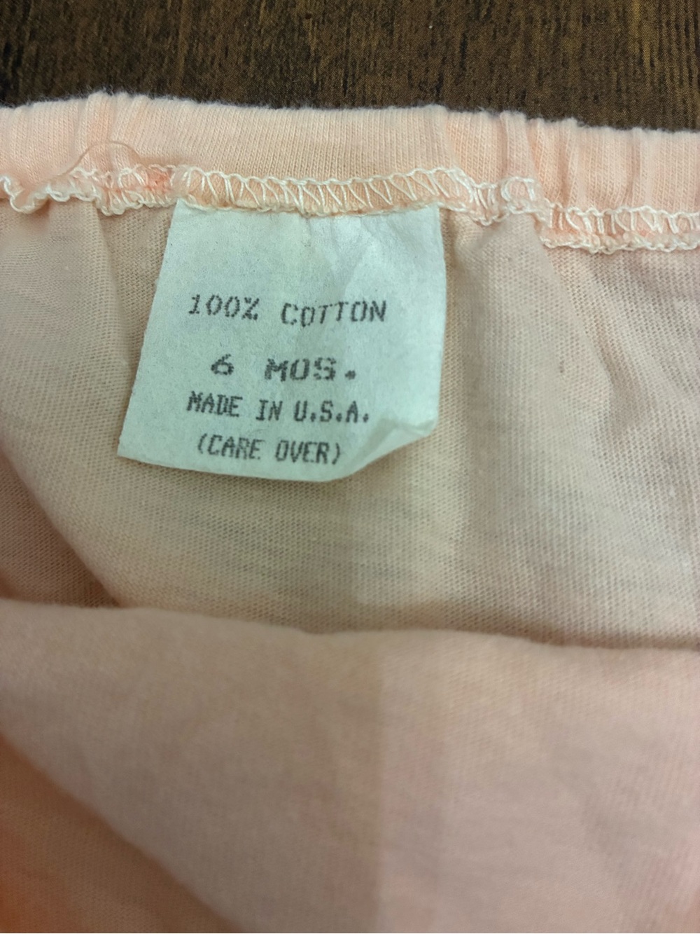 Vintage Peach Lace Baby 6 months Two Piece Outfit - Picture 7 of 9
